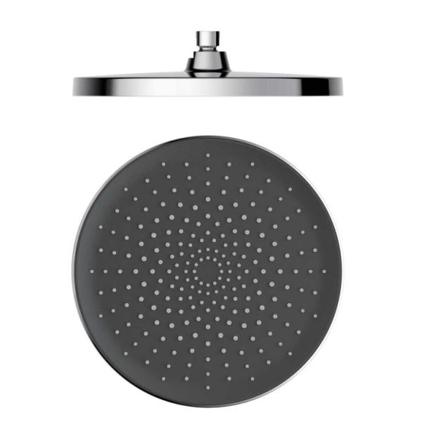 Round Wall Mounted Rain Fall Shower Head with Single Handle and Without Slide Bar