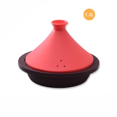 Navio dobrável de Tagine do silicone flexível resistente ao calor seguro da micro-ondas