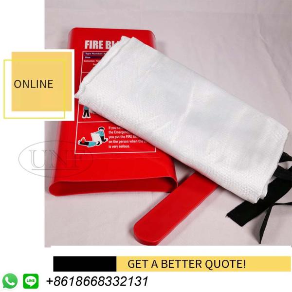 BS EN 1869 Heat Insulation 100% Fiberglass Safety Fire Blanket For Gas Station