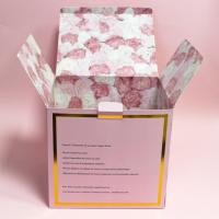 Printed Double Side Folding Carton Box For Holiday Flower Shipping