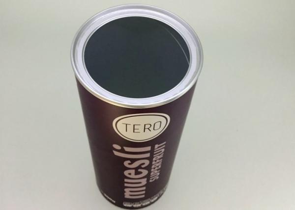 Empacotamento do tubo do papel de alinhamento da folha de alumínio/altura do diâmetro 230mm recipiente 83mm da farinha de aveia