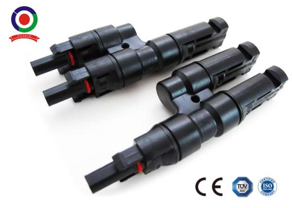 Ce Certificate Electric 2 To 1 Solar Branch T Connector For Solar Panels