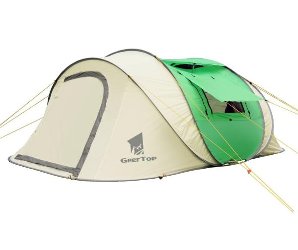 Large Skylight 360×210cm Pop Up Camping Tent For Beach