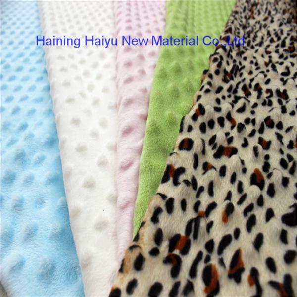 Embossed Soft Fabric With Raised Dots Anti - Static For Home Textile