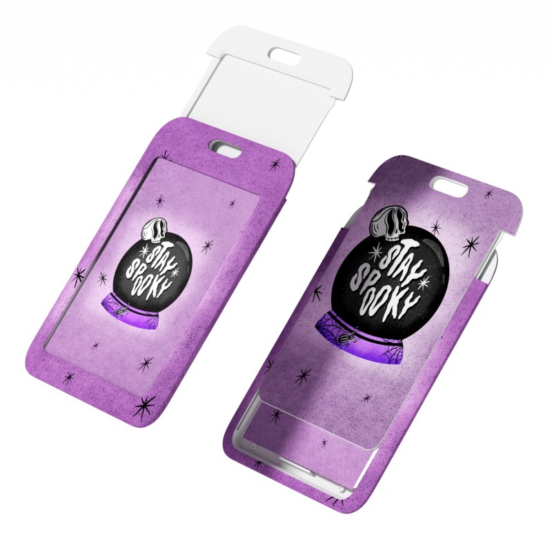 Casual Halloween Work Identity Badge Holder with Printed Logo and Lanyard Festival Auto Industry Specific ID Card Holder