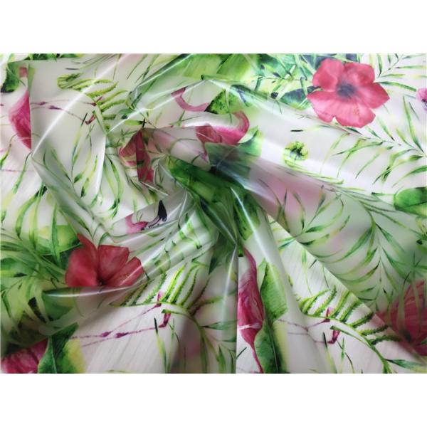 Raincoat / Coat 0.15mm TPU Leather Flamingo / Flower Design Eco Friendly