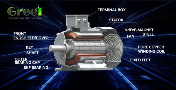 Low Rpm Permanent Magnet Generator Customized 5kw 10kw 50kw 200kw with 3 Years Warranty