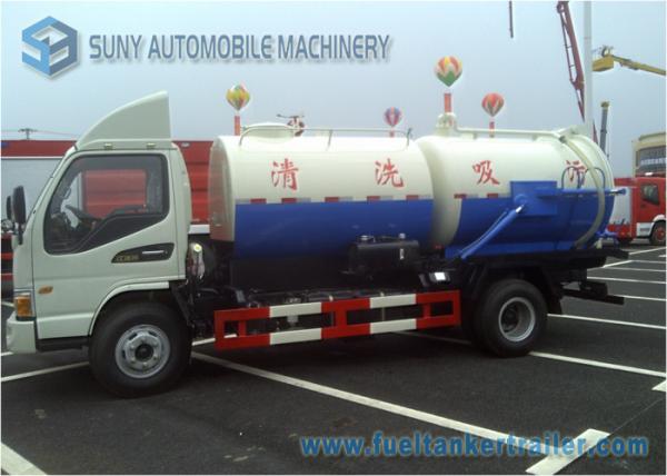 JAC 141hp 3000 L Sewage Suction Truck  With Special Vacuum Pump