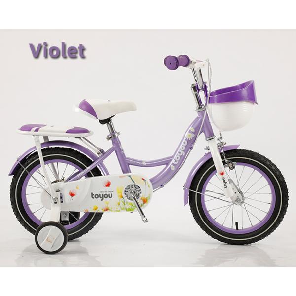 Personnalisation 12 14 16 18 pouces vélo pour enfants avec roues d'entraînement et panier en plastique de couleur correspondante