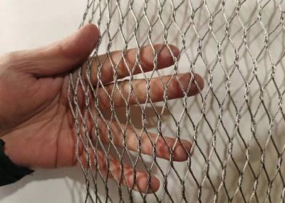 Ferruled Rope Zoo Wire Mesh , Stainless Steel Flexible Wire Mesh Netting