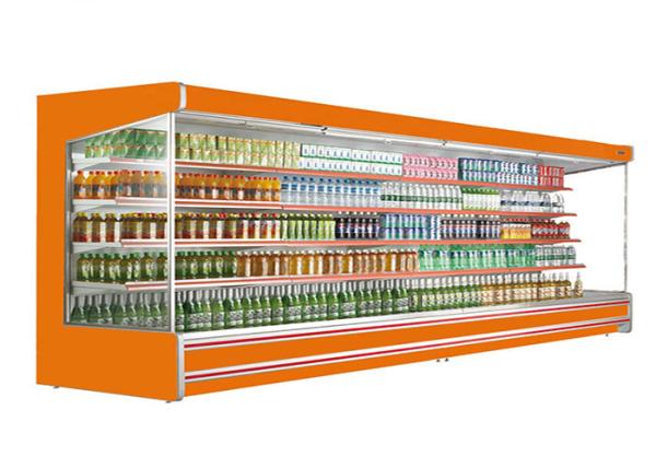 Commercial Multideck Open Chiller Vertical Beverage Display Refrigerator