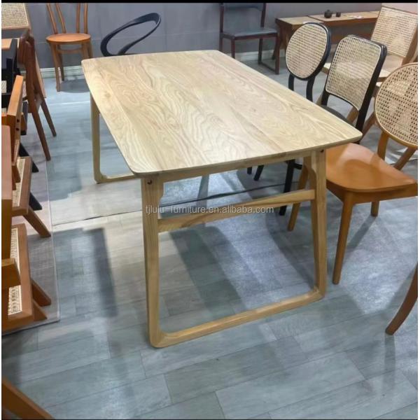 Home Furniture Guaranteed Rectangular Wood Dining Table for Dining Room Decoration