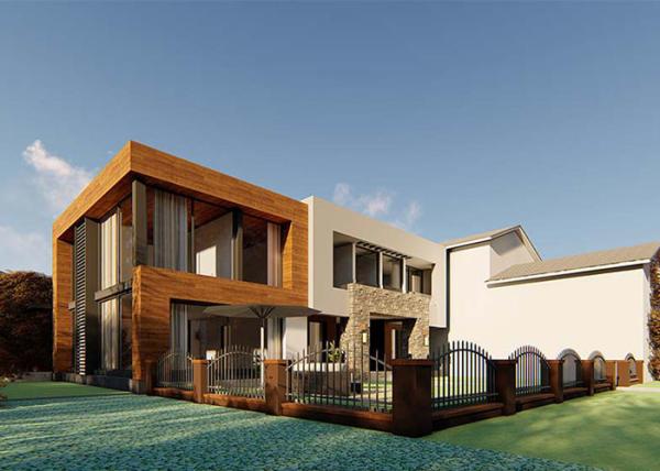 Sistema EPS del marco de acero que cubre equipos caseros prefabricados de los chalets prefabricados