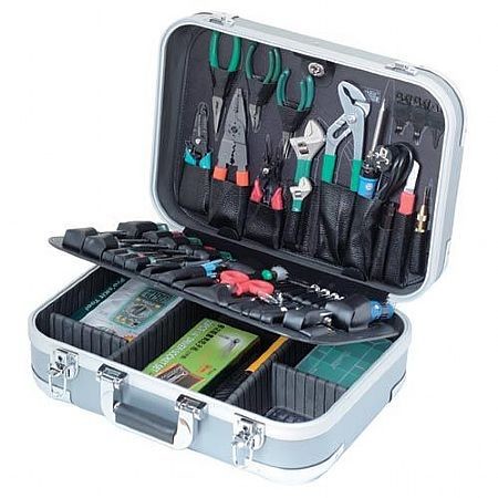 Professional Aluminum Tool Case With Secret Compatement And Foam Inside