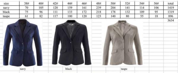 Ladies casual Blazer, Women's casual blazer, Slim Fit, 2 pockets