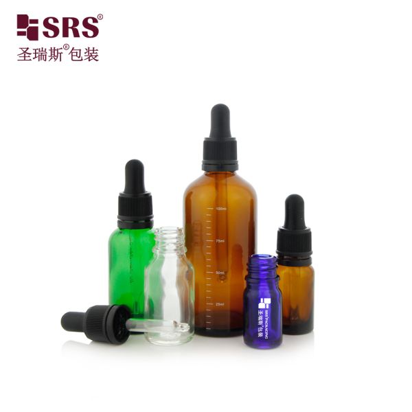 Empty 5ml 10ml 15ml 20ml 30ml 50ml 100ml Glass Dropper Bottle with TEC for Skincare Essential Oil