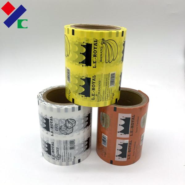 Banana Flavor Powder Laminated Packaging Rolls High Barrier