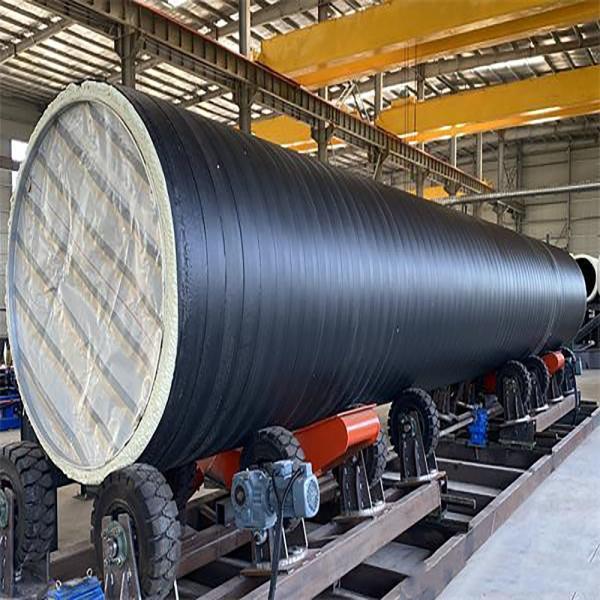Computerized 508-1620mm Insulated Steel Pipe Production Line with Turnkey Project for PUR Spray & PE Wrapping