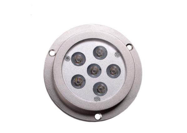 Round 6-LED IP68 Boat Transom Mount Light LED Stainless Steel Marine Underwater Lights For Boat Transom Fishing