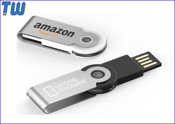 Blade 360 Rotating Colorful LED Light 128GB USB Flash Drive USB Device