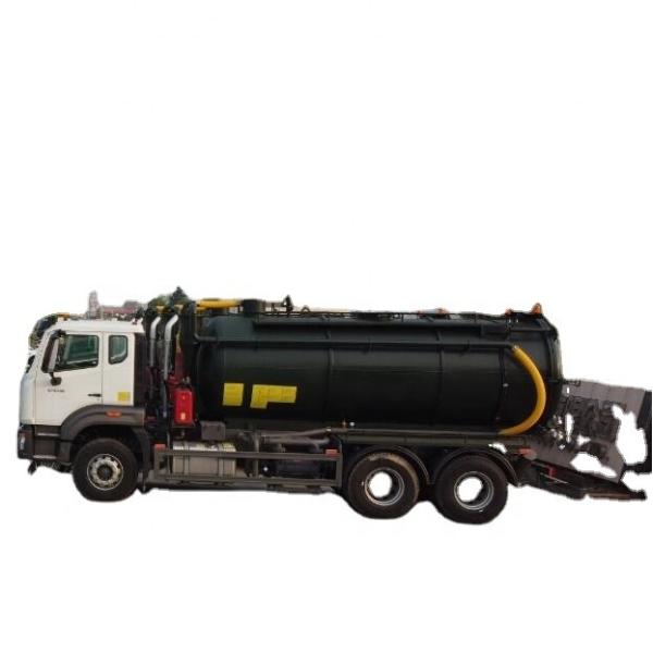 Sinotruk Howo new 6X4 18CBM sludge vacuum Sewage Suction tank truck used pump sewage trucks vehicle