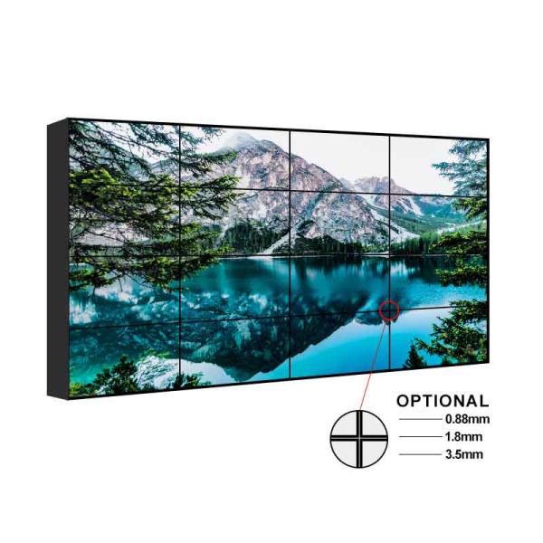 Indoor 1.8mm Ultra Narrow Bezel Video Wall LCD Monitor 2x3 Full HD 65inch