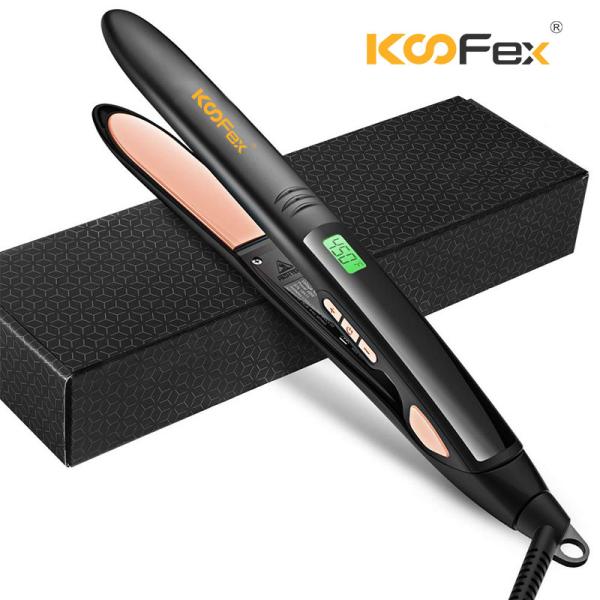 Straightener revestido cerâmico do cabelo de KooFex, Straightener a pilhas de 230 graus