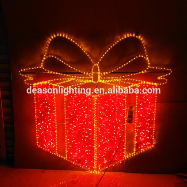 2D led christmas decoration gift box