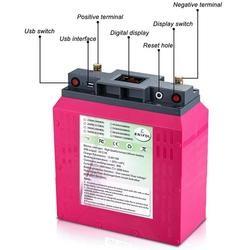 Bateria recarregável de iões de lítio de 12V LiFEPO4 Bateria solar 22ah