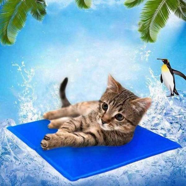 Modern Summer Cooling Mat for Pets Breathable and Washable Fiber Ice Mat for Hot Weather Travel-Friendly for Cats/Dogs
