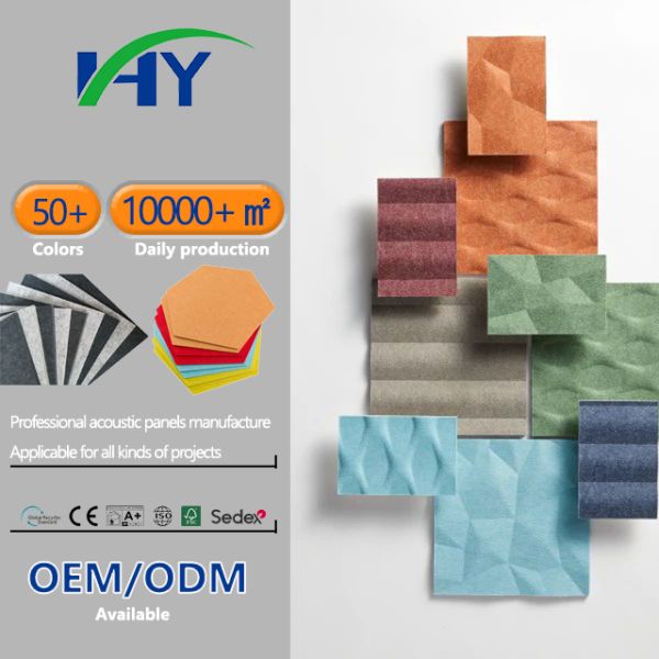 Home Decoration Sound Absorption PET Acoustic Panel Renovation Flame Retardant