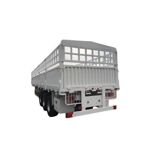Leaf Spring Suspension / Air Suspension 40FT/45FT Fence Cargo Semi-Trailer With Sideboard