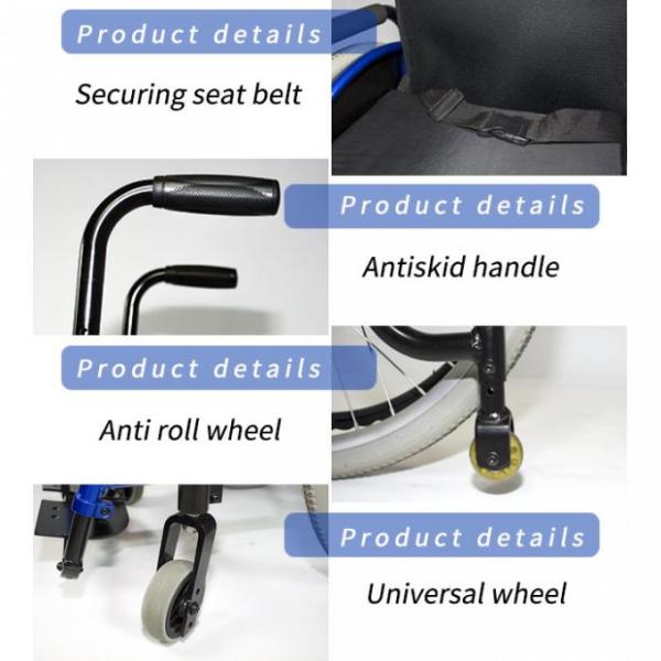 Portable ISO13485 Lightweight Children Wheelchair