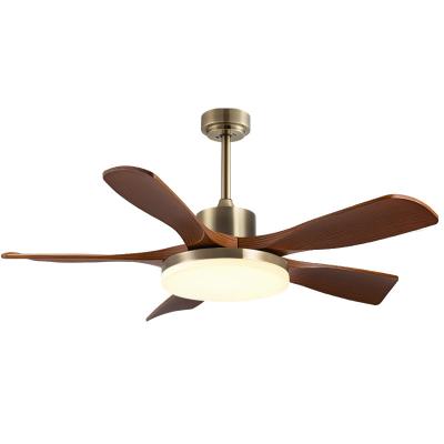 Ventilateur de plafond moderne de 56 pouces avec lumière, pales en ABS noir/blanc, télécommande, corps de lampe en fer, vente en gros pour salon