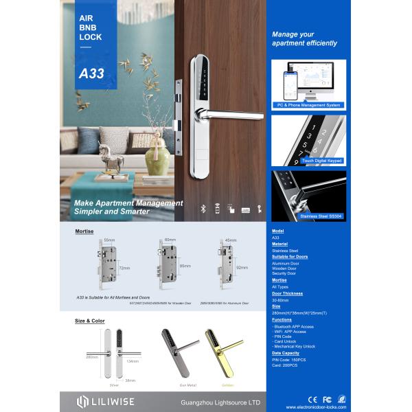 Замок кнопочной панели нержавеющей стали замков квартиры электронный