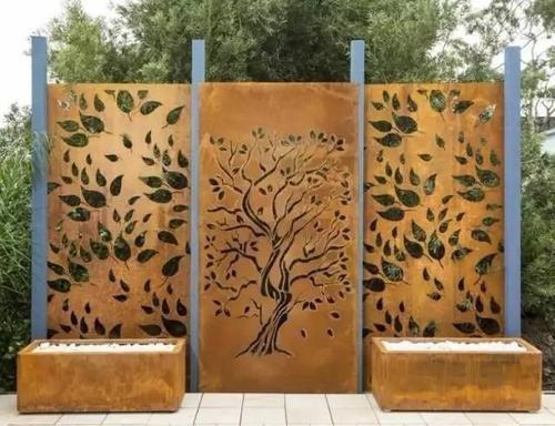 Corrosion Resistant Corten Steel Sheet Metal Customized Size  For Landscape