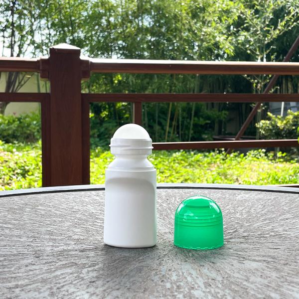 Flat 75ml Roller Deodorant Container Skincare PP Plastic Cosmetic Deodorant Bottle Under Arm Roll On Deodorant Bottle