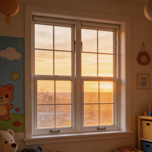 Wholesale Professional Commercial Modern Windproof Aluminum Vertical Sliding Double Hung Windows Stainless Steel for Kitchen