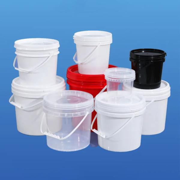 Reusable Stackable Plastic Bucket With Lid / 0.5-30L Food Safe Buckets