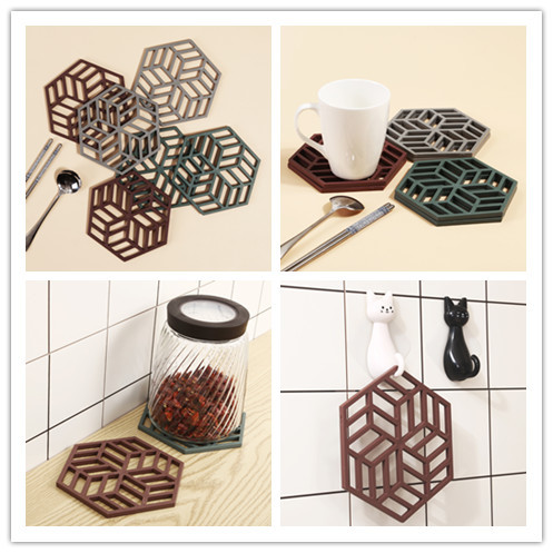 Thick Ceramic Kitchen Silicone Pot Holders Heat Mat Bowl Coaster