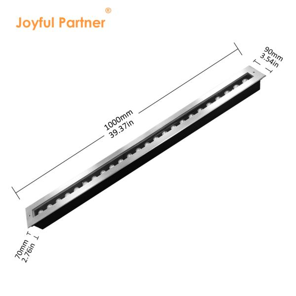 24W DC 24V LED luz subterrânea à prova d'água enterrado recessado deck iluminação de piso