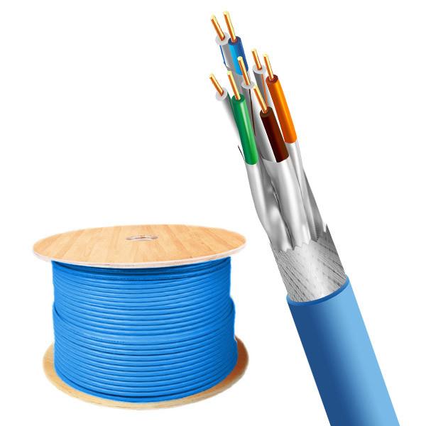 CAT8 SFTP 22AWG Blue PVC Jacket 40Gbps Against Dust Ethernet Cable