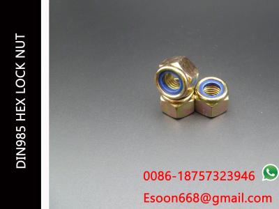 M30-2.0/M30-3.5 DIN 985 Class 8 Zinc Finish Steel Nylon Insert Lock Nut
