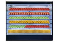 Réfrigérateur plus froid ouvert d'affichage de fruit de magasin de Multideck de rideau aérien
