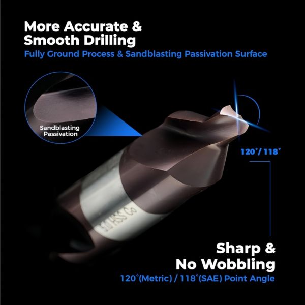 TiAlN Coated HSS Drill Bit Cutting Tool M35 Cobalt HSS For Stainless Alloy