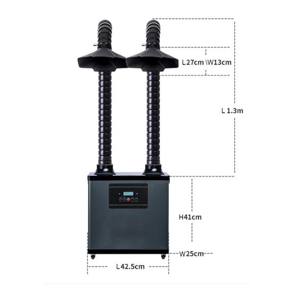 extrator das emanações da solda do filtro de 200W Digitas Hepa para a remoção de solda industrial das emanações