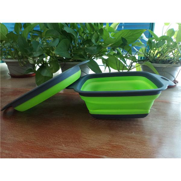 Cooking Drain Basket Silicone Kitchen Tools For Washing Vegetable / Fruit