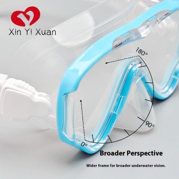 Children Diving Mask & Breathing Tube Set, Silicone Dry-Type Snorkel Floatation Mask, OEM Custom Processing Diving Goggles