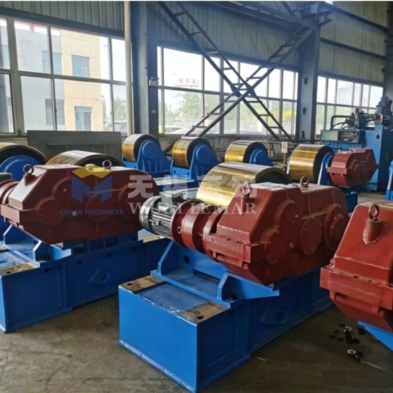 120 Ton Auto Travel Adjustable Welding Rotator For Pressure Vessel & Ship Tank Welding