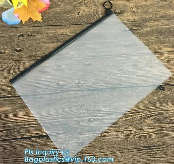 printed slider zipper bag/transparent zip lock plastic packing bag for file,garment,scarf/plastic bag, slider zipper pvc
